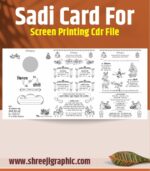 Shadi Card Design for Screen Printing Design