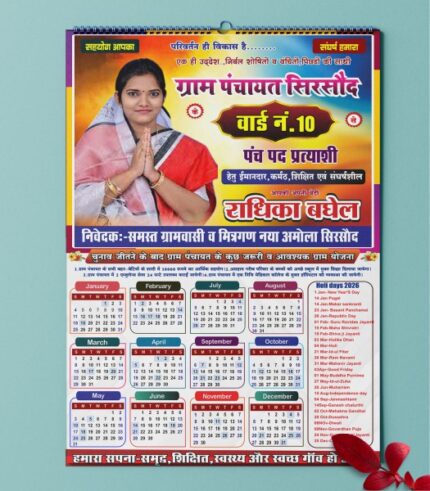 2026 calendar for sarpanch election