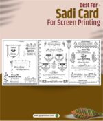 40 Premium Screen Printing Shadi Card Matter Templates CDR File - Image 7
