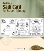 40 Premium Screen Printing Shadi Card Matter Templates CDR File - Image 10
