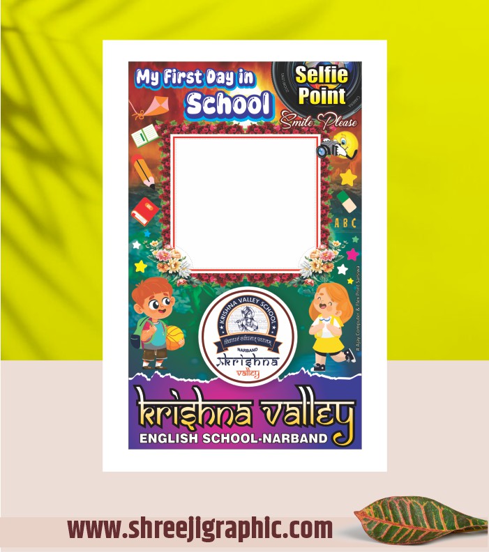 fg5 School Selfie Point Banner Design Fully Editable - Image 1