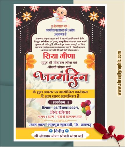 Birthday Invitation Card Template Download